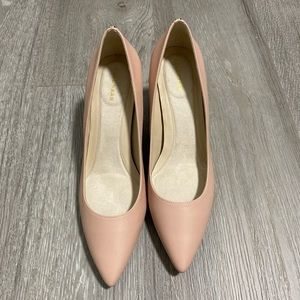 Cole Haan Heels The Go-to Park Pump Size 9.5 Brush Leather W17536 Blush